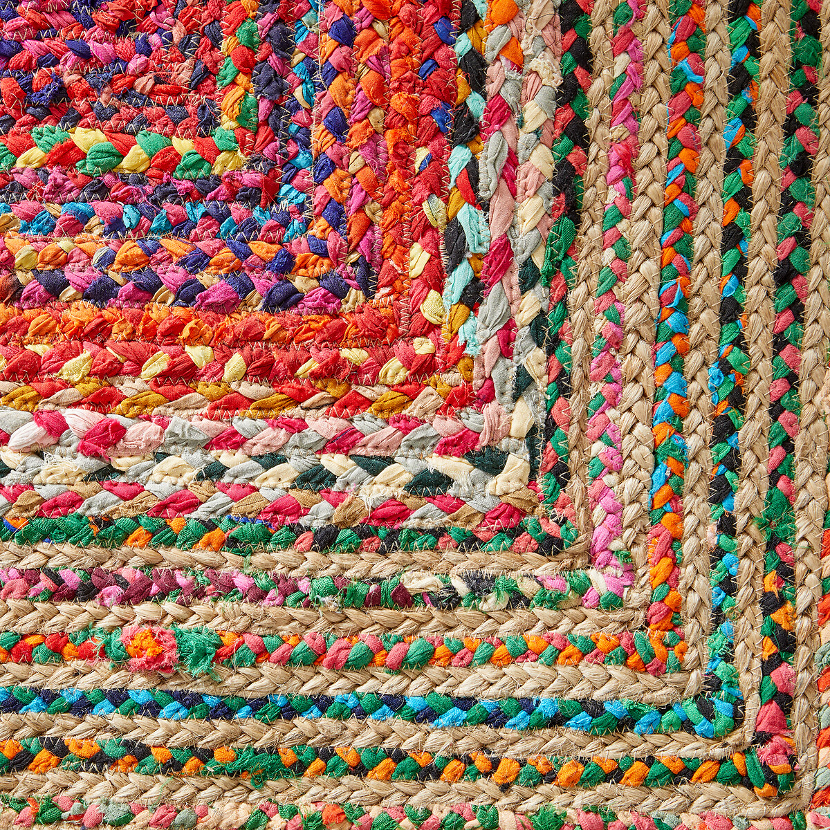 Tappeto iuta e cotone riciclato, Jaco multicolore, AM.PM