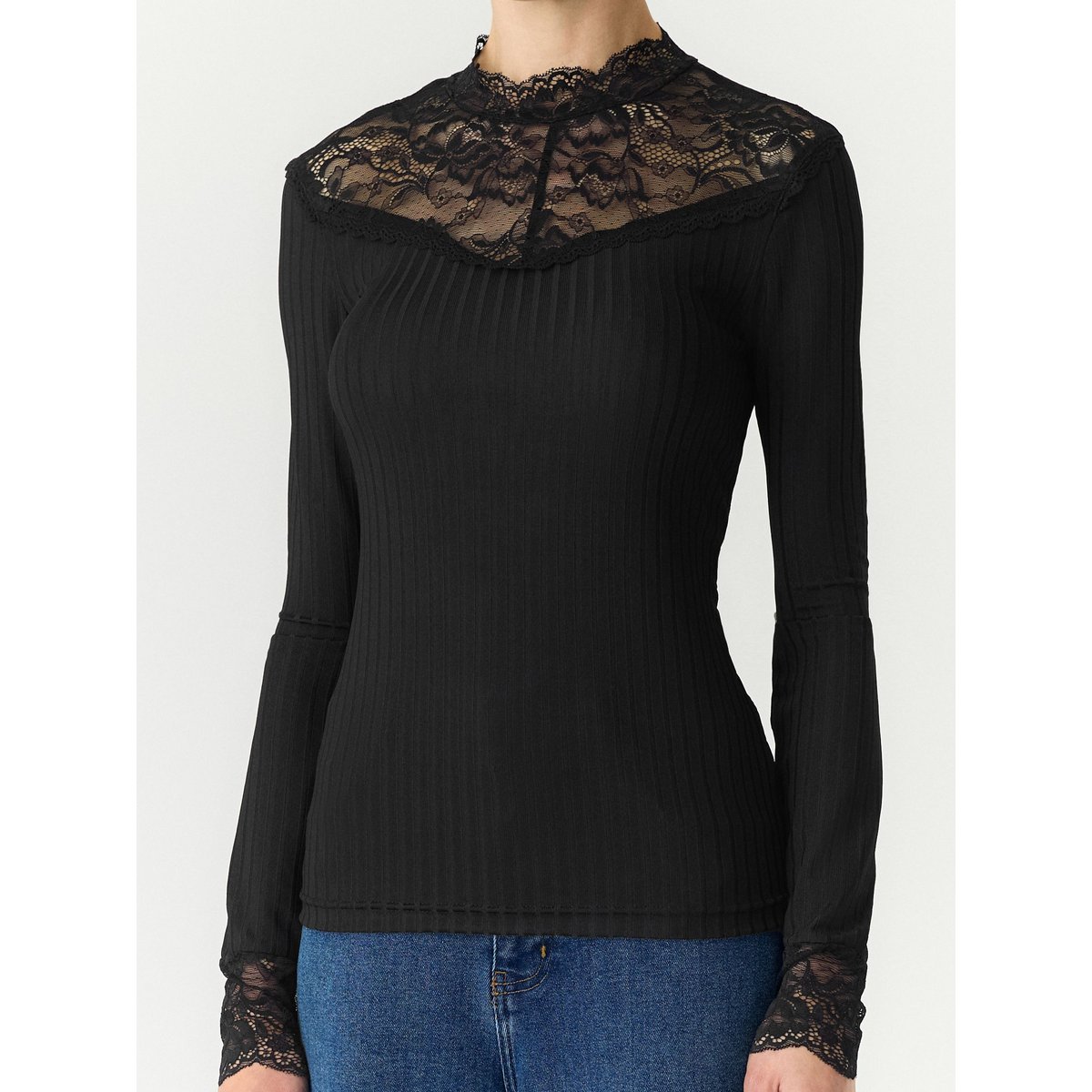 Top À Manches Longues noir - black, YAS