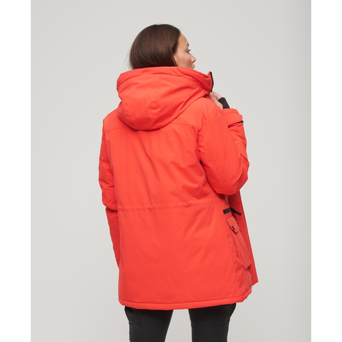 Parka matelassée City rouge soleil couchant, SUPERDRY