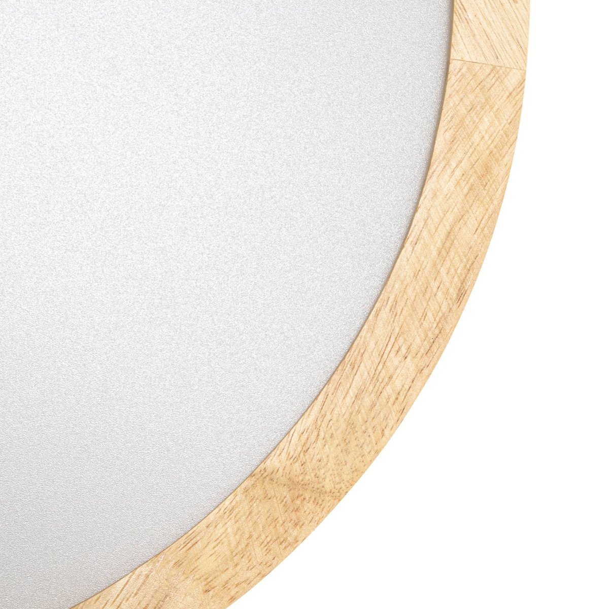 Plafonnier en bois moderneLED, Milada bois, blanc, LINDBY
