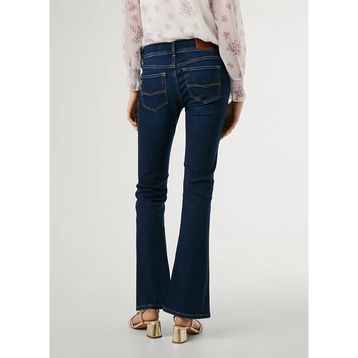 Jean flare taille basse PIMLICO dark navy, PEPE JEANS