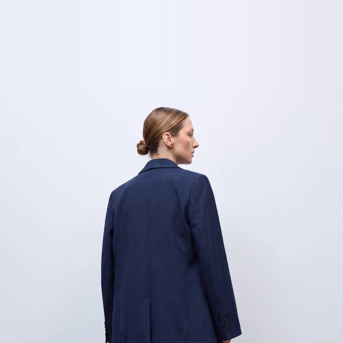 Pantalon tailleur à carreaux cachalot, MONOPRIX