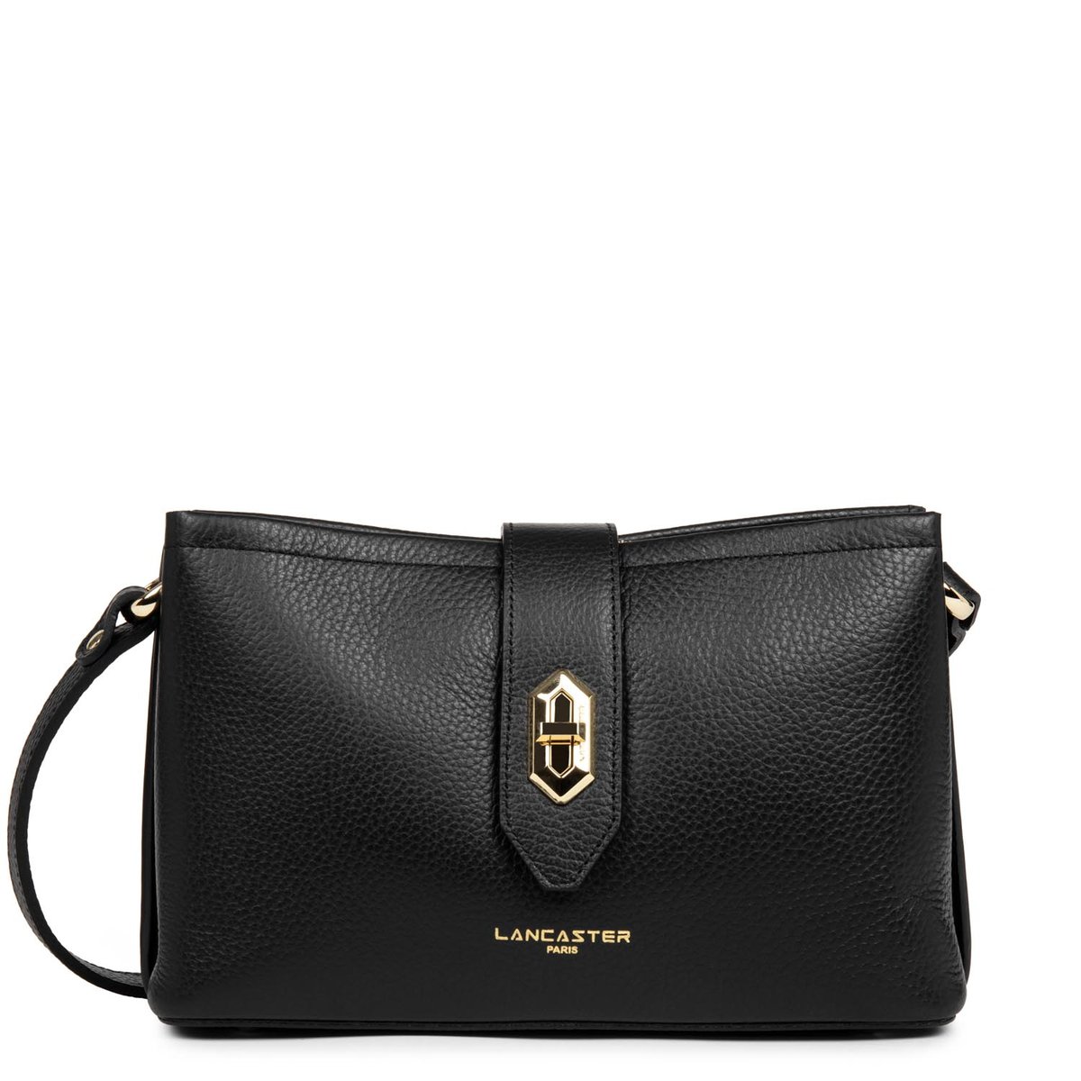 Sac trotteur, Made in France TOP DOUBLE noir - in - nude, LANCASTER