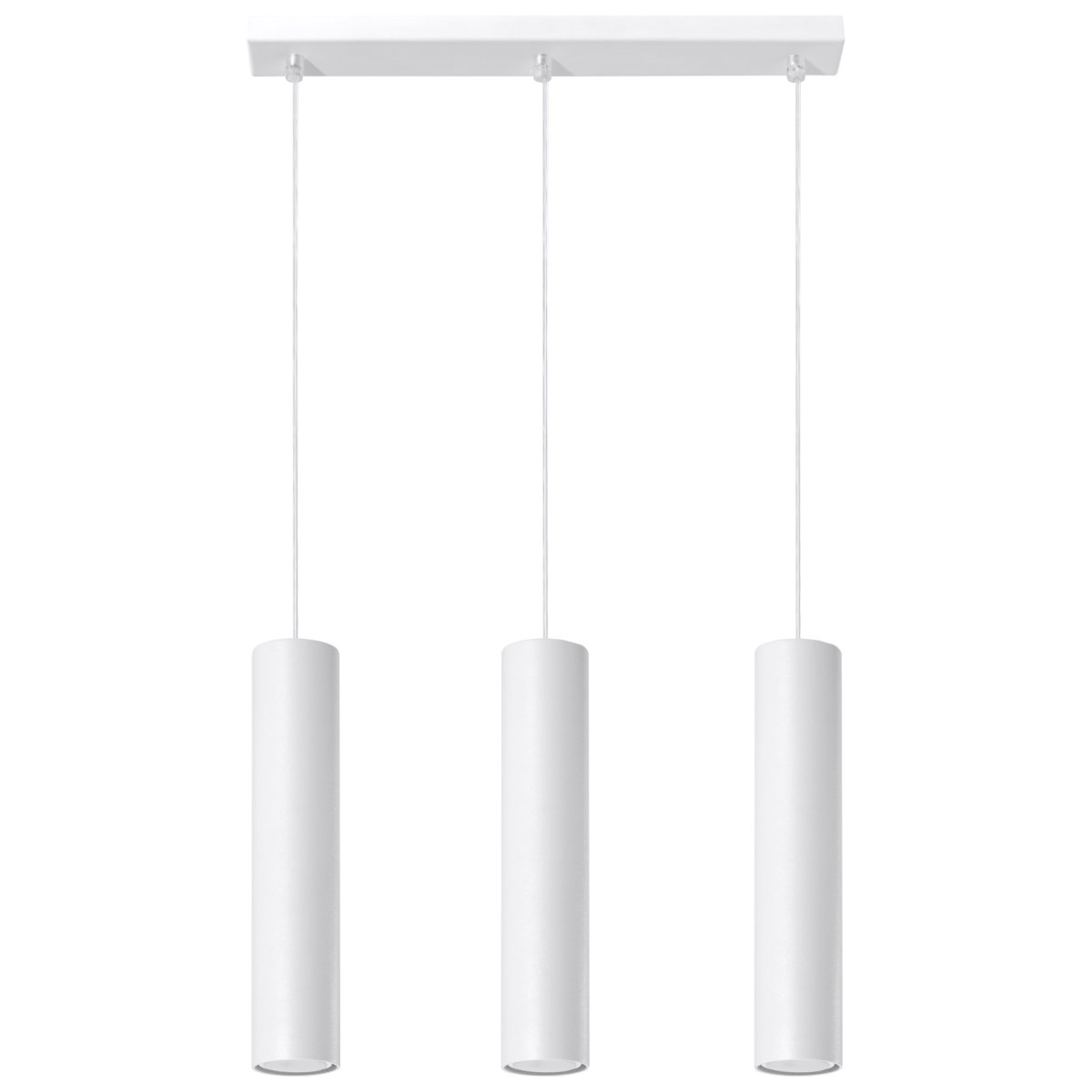 Suspension Acier Blanc GU10 3 Lagos Line blanc, EDEN