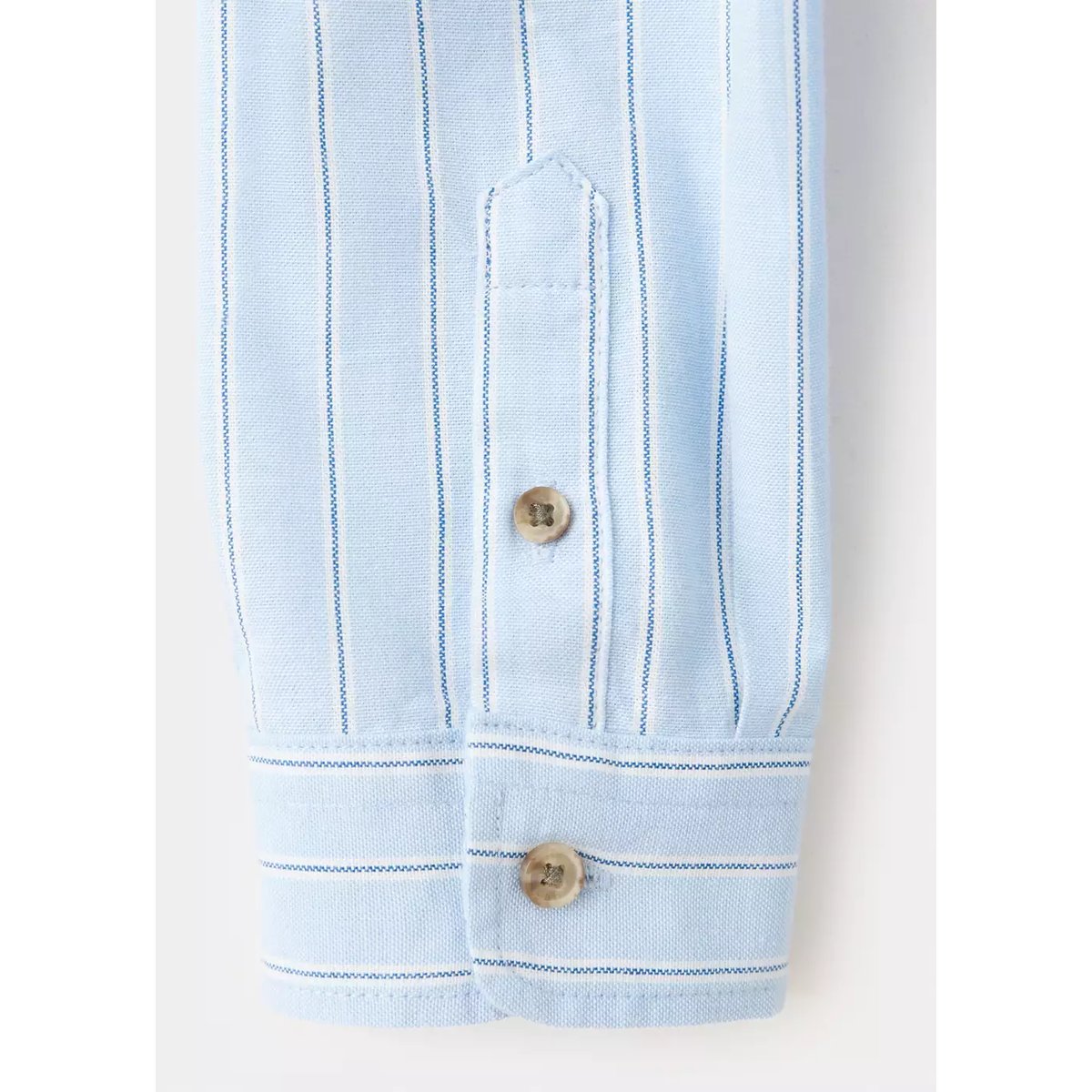 Chemise rayures boutons écailles bleu ciel, MANGO KIDS