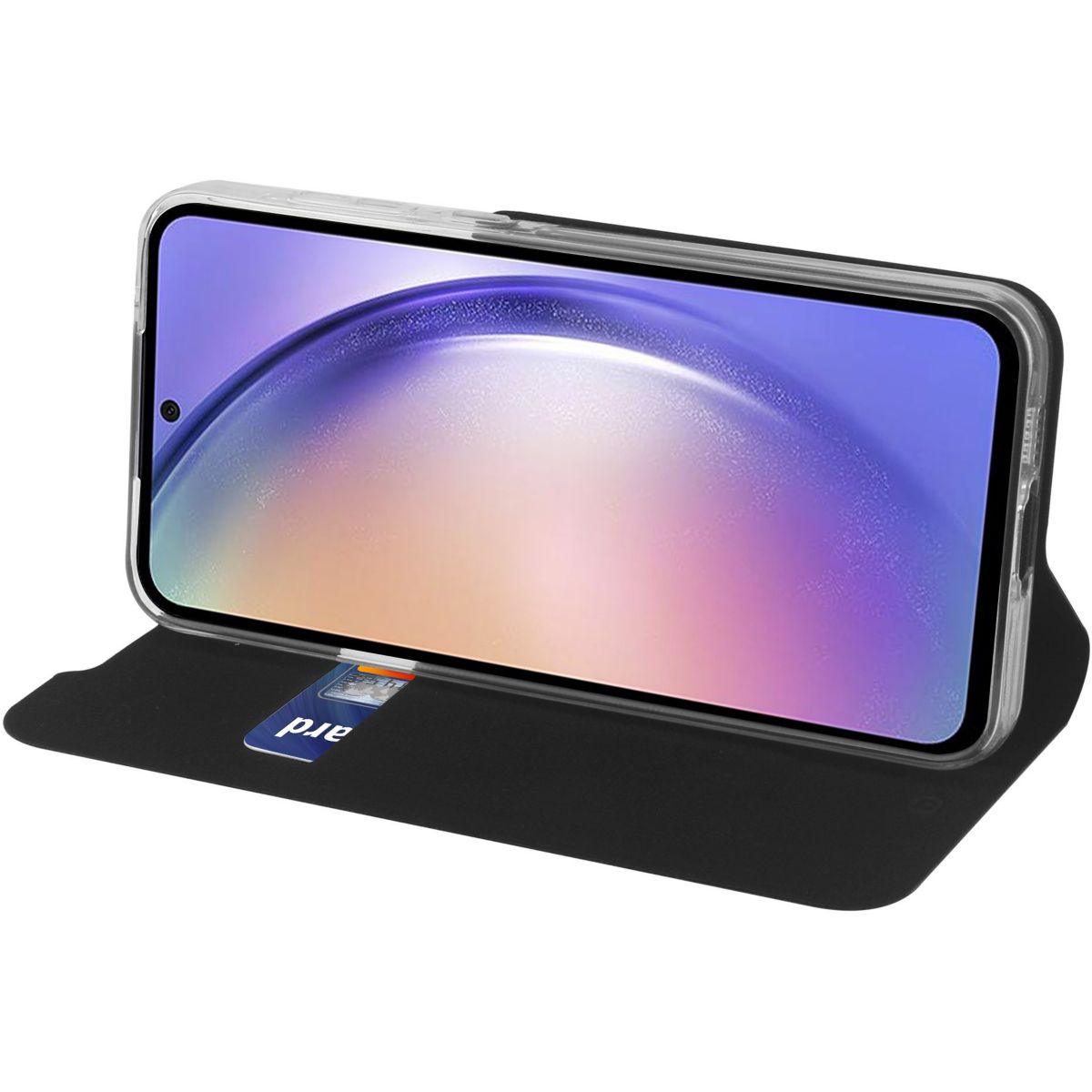 Etui Samsung A55 Folio Noir couleur unique, ESSENTIEL B