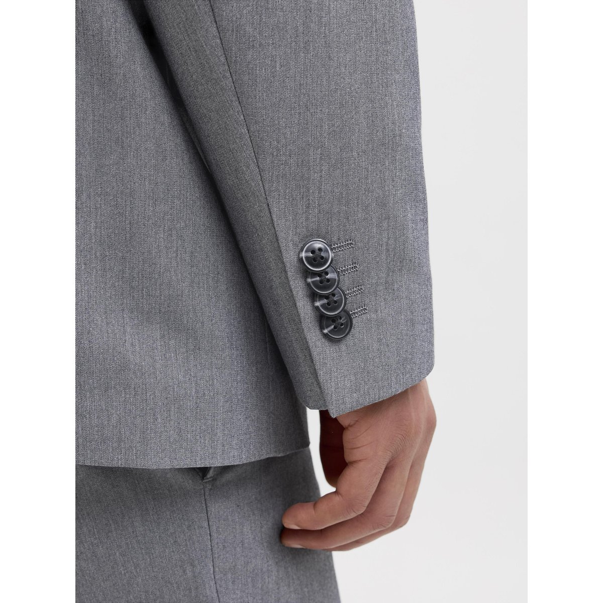Blazer Croisé light grey melange 1, JACK & JONES