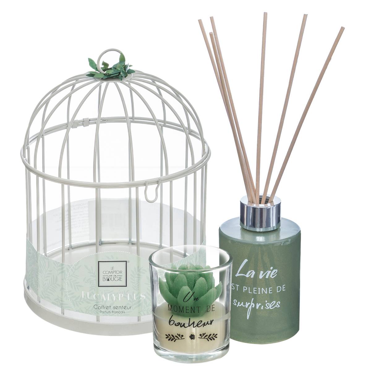 Coffret cadeau cage ZEN vert clair, ATMOSPHERA
