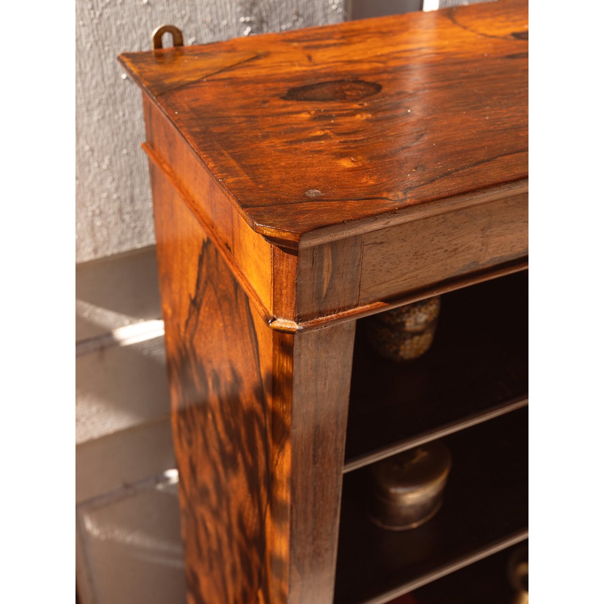 Vitrine en bois Victoria N°1302 - Bon état bois foncé, DEBONGOUT
