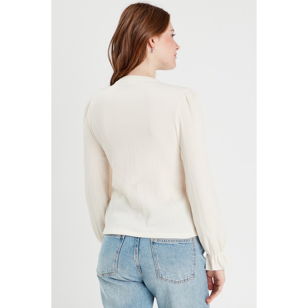 Blouse manches longues ecru, CACHE CACHE
