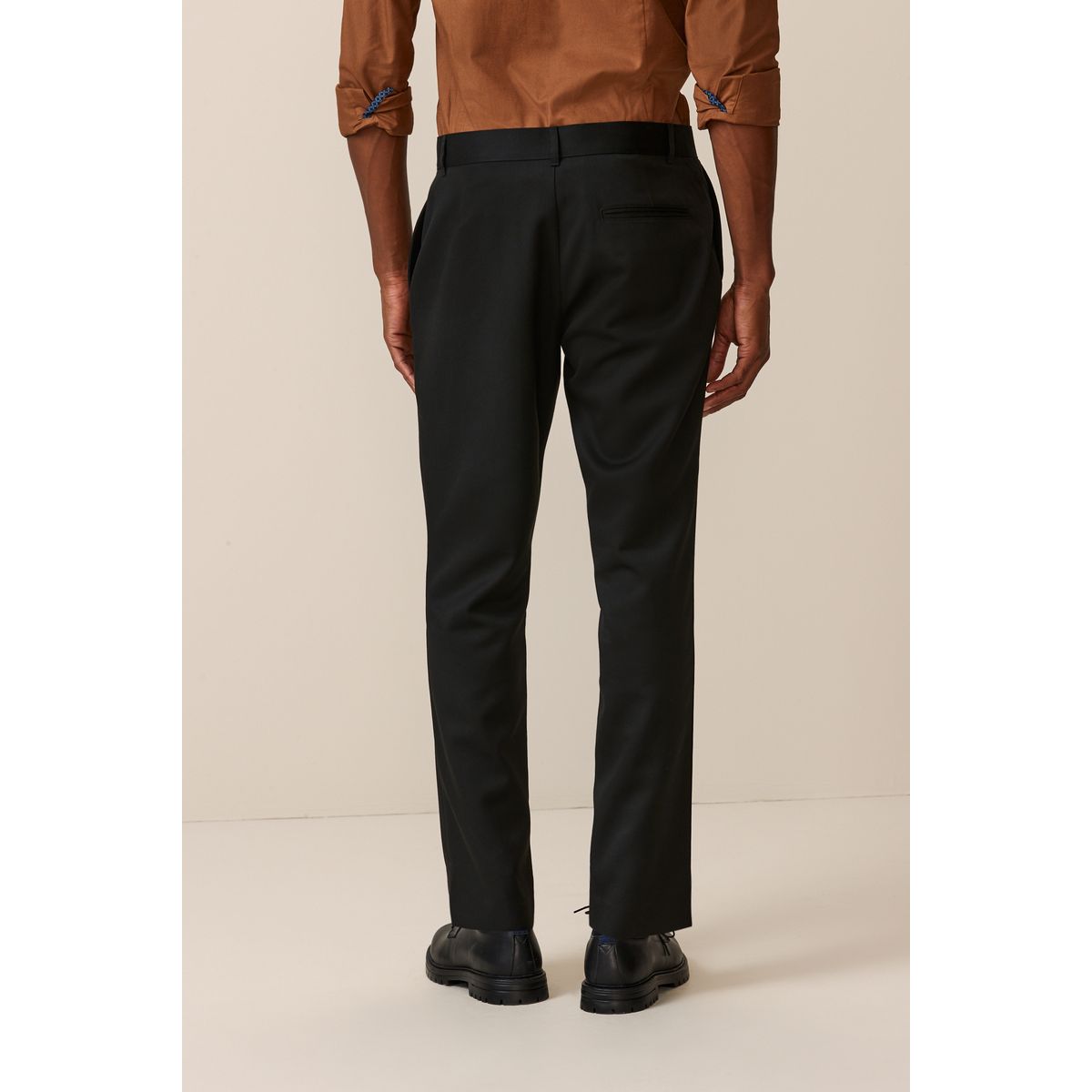 Pantalon habillé sans pinces noir, NEXT