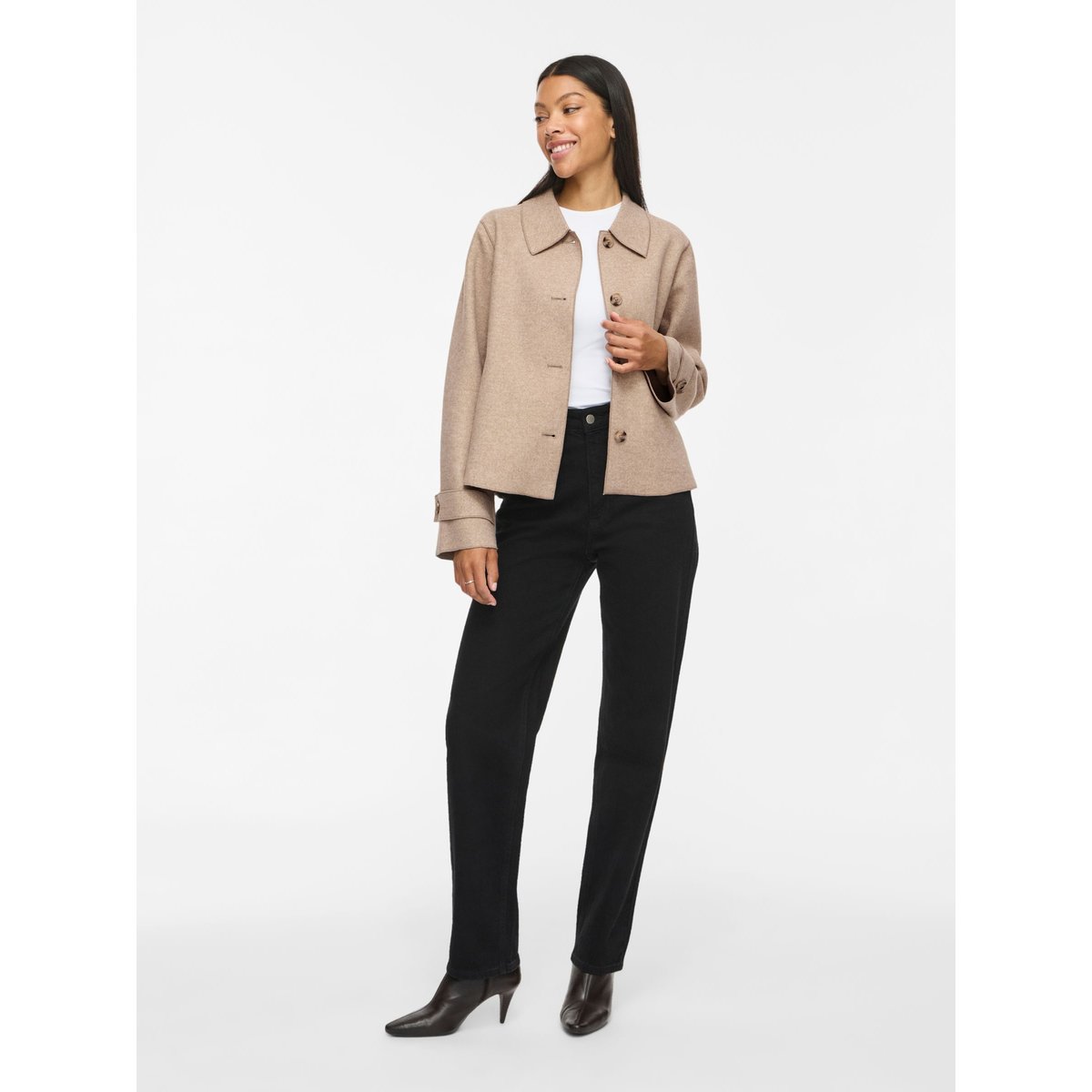 Veste natural melange, VILA