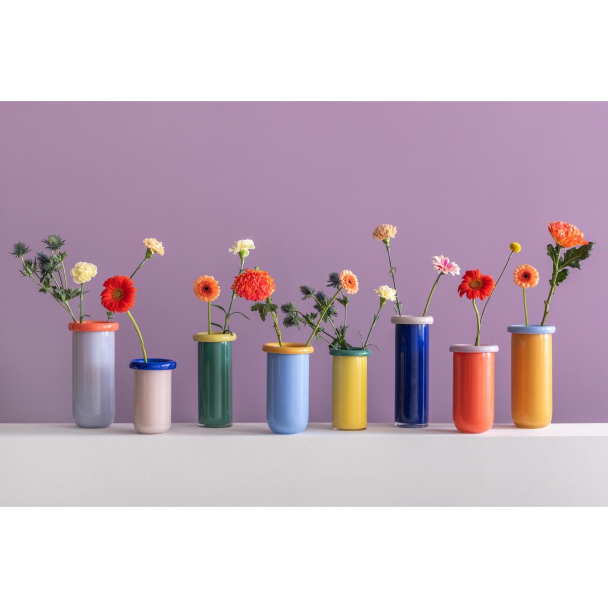 Vase Verre PLEGADO XXL mangue, PRESENT TIME
