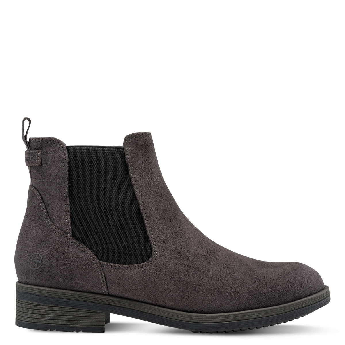 Bottine Chelsea à talon gris anthracite, TAMARIS