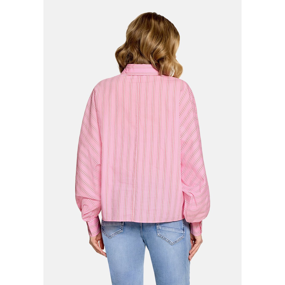 Chemisier oversize à rayures rosé/pink, CARTOON