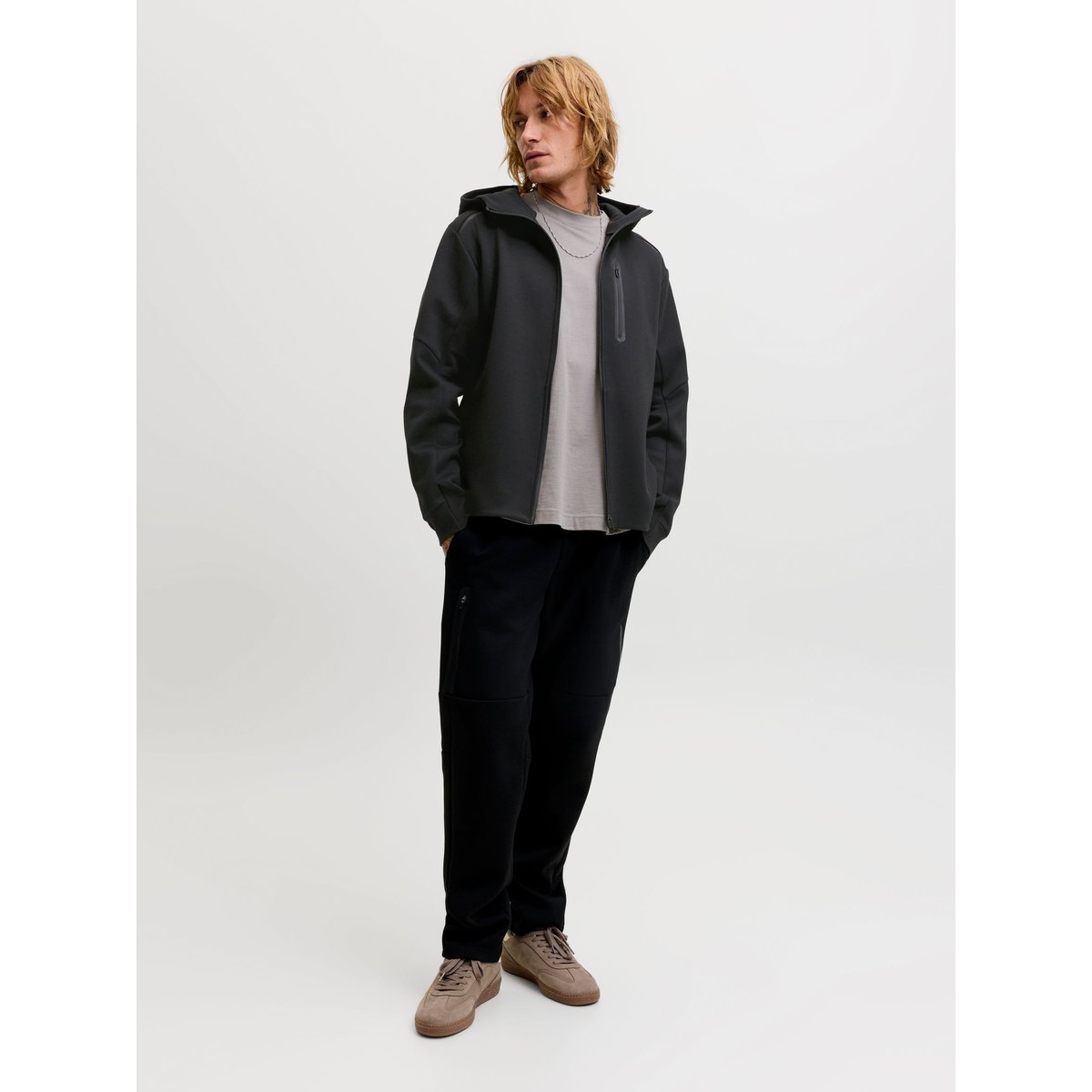 Sweat À Capuche black 1, JACK & JONES