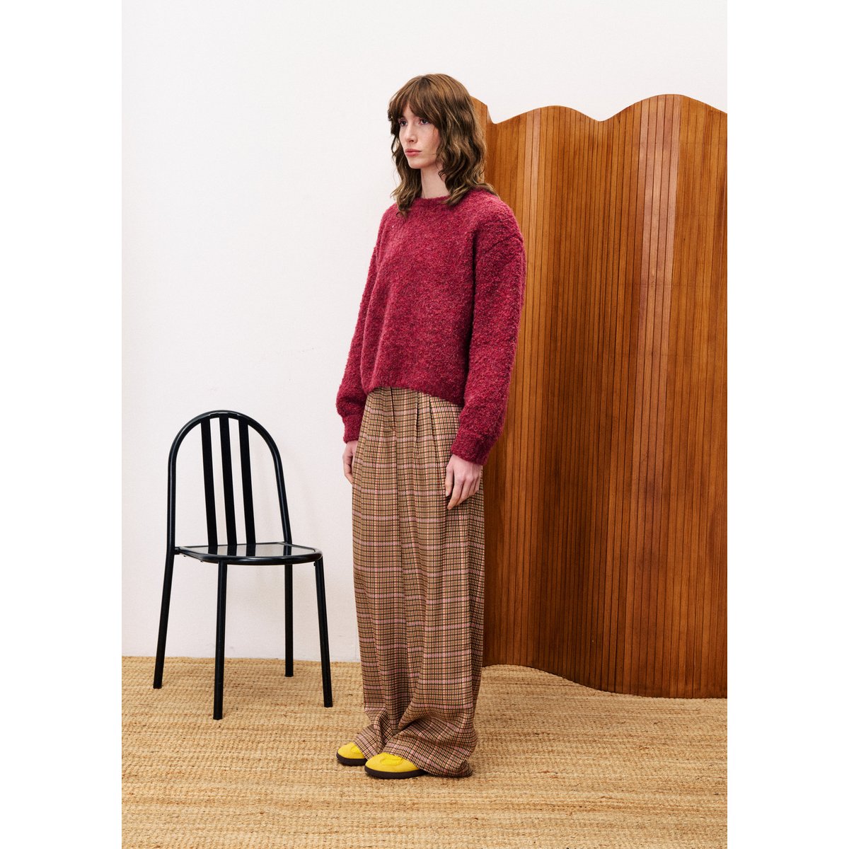 Pantalon CANELLE marron ocre, FRNCH