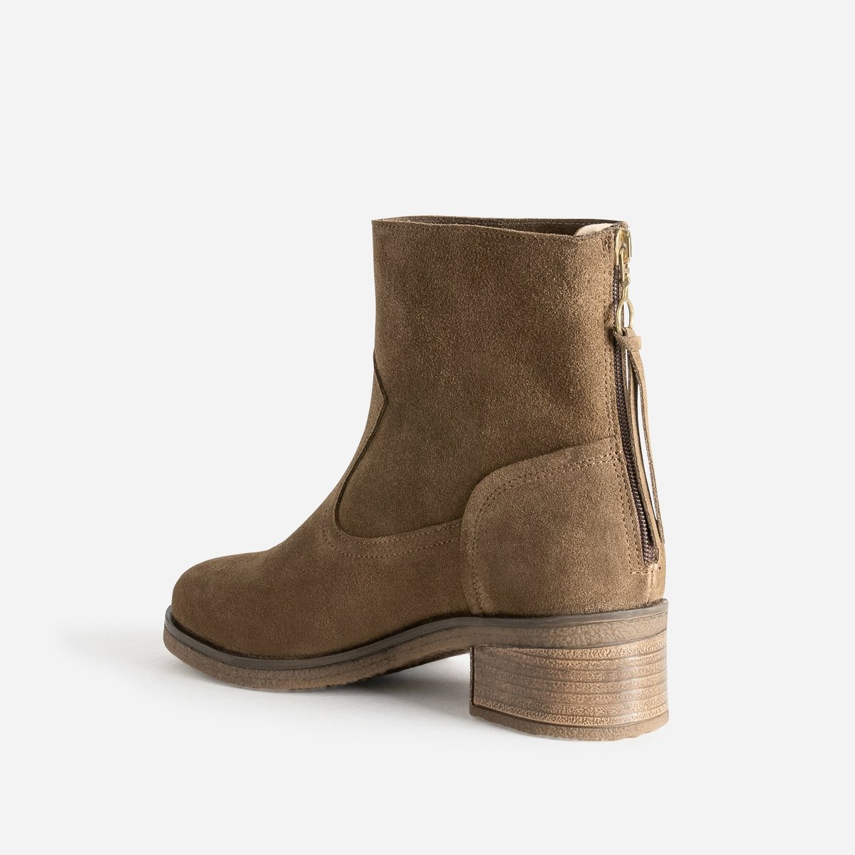 Boots en cuir ARLETTE taupe, ERAM