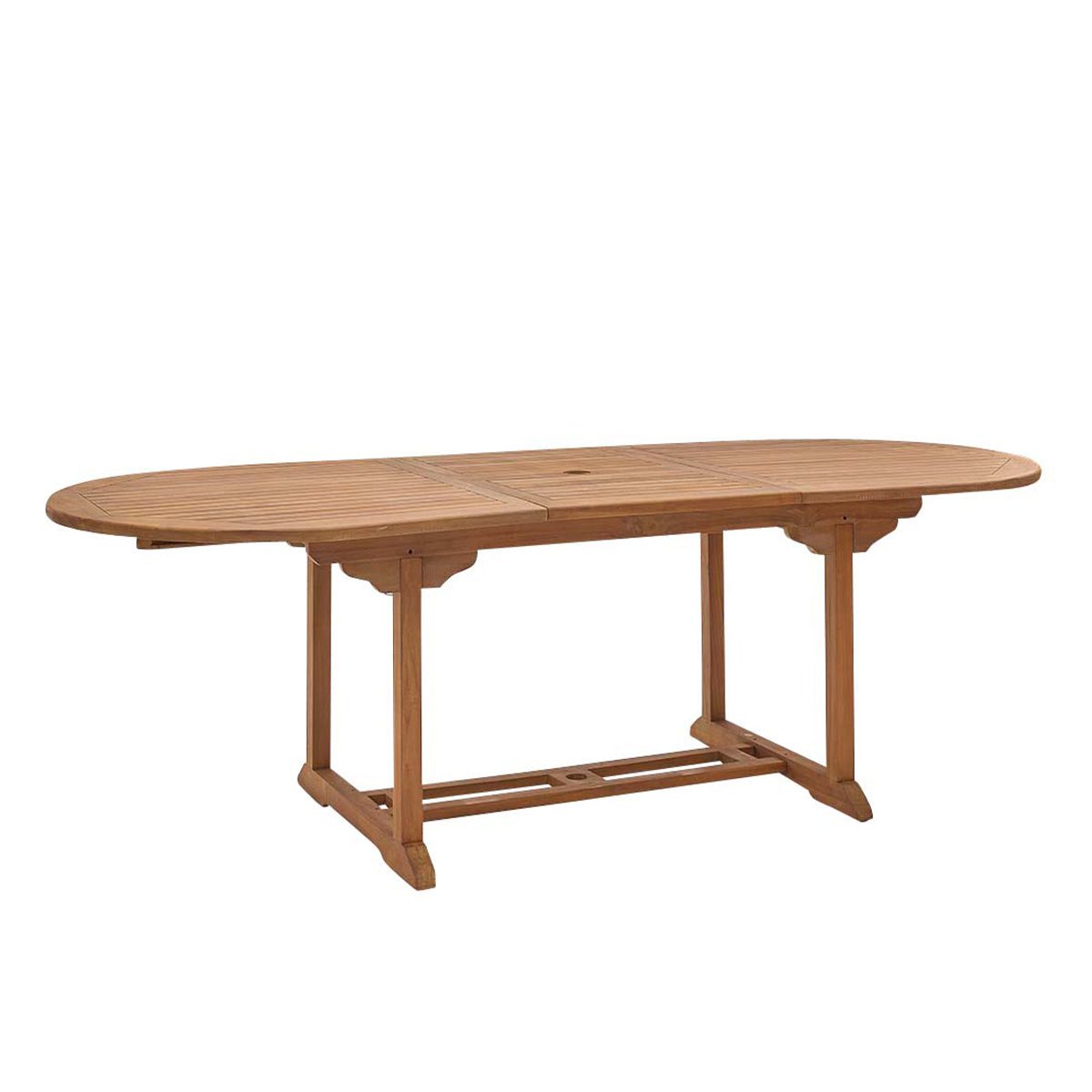 Table de jardin en teck huilé extensible 8/10 places  BALI marron, BERAH GETAH