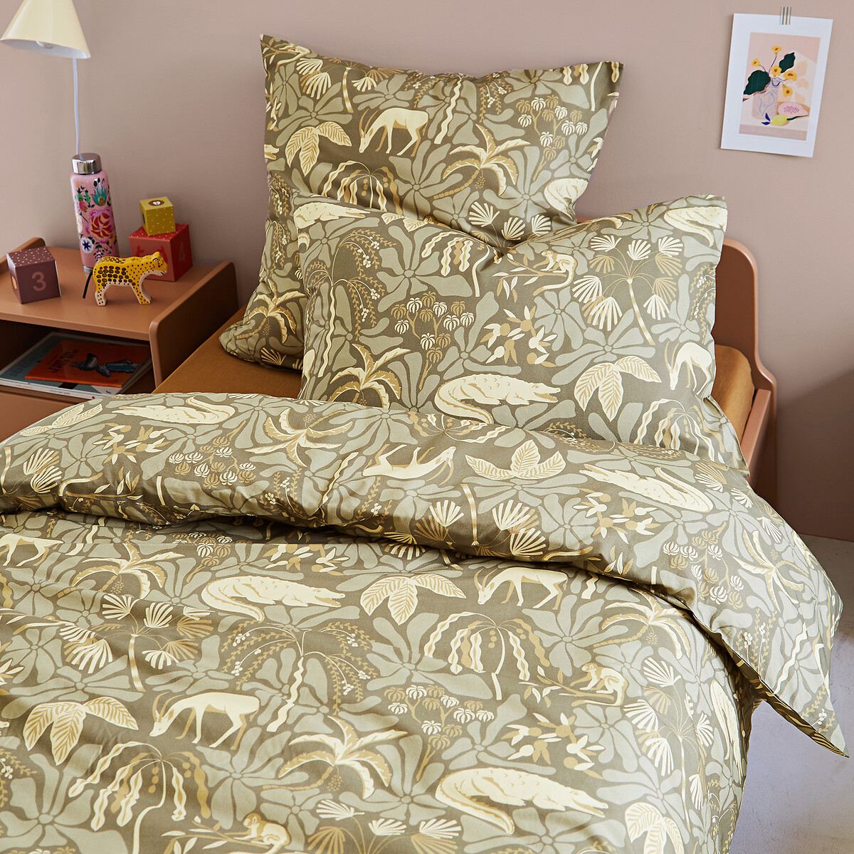 Selim Child's 50% Recycled Cotton Duvet Cover printed, LA REDOUTE INTERIEURS