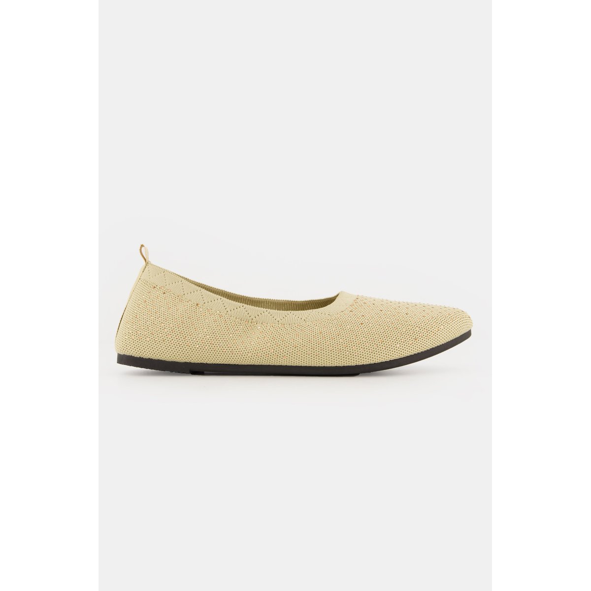 Ballerines en maille. Strass scintillants. , pied large amande, ULLA POPKEN