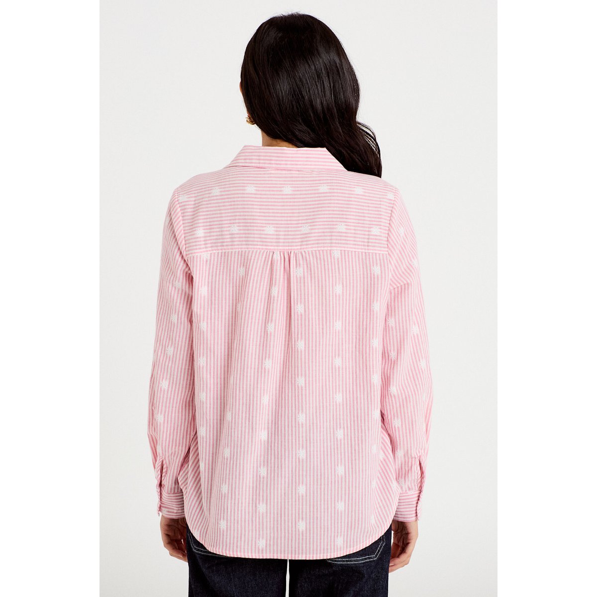 Chemise droite manches longues rouge, CACHE CACHE