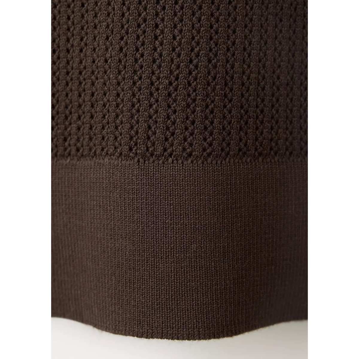 Polo 100 % coton maille structure chocolat, MANGO MAN