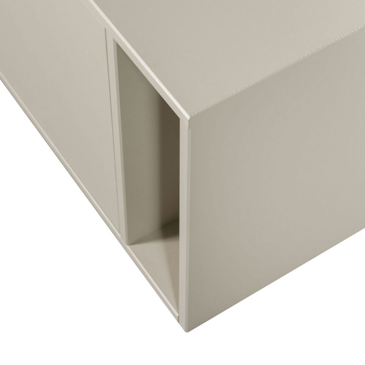Meuble TV 2 portes en bois L108cm- SETTLE DOWN grège, VTWONEN