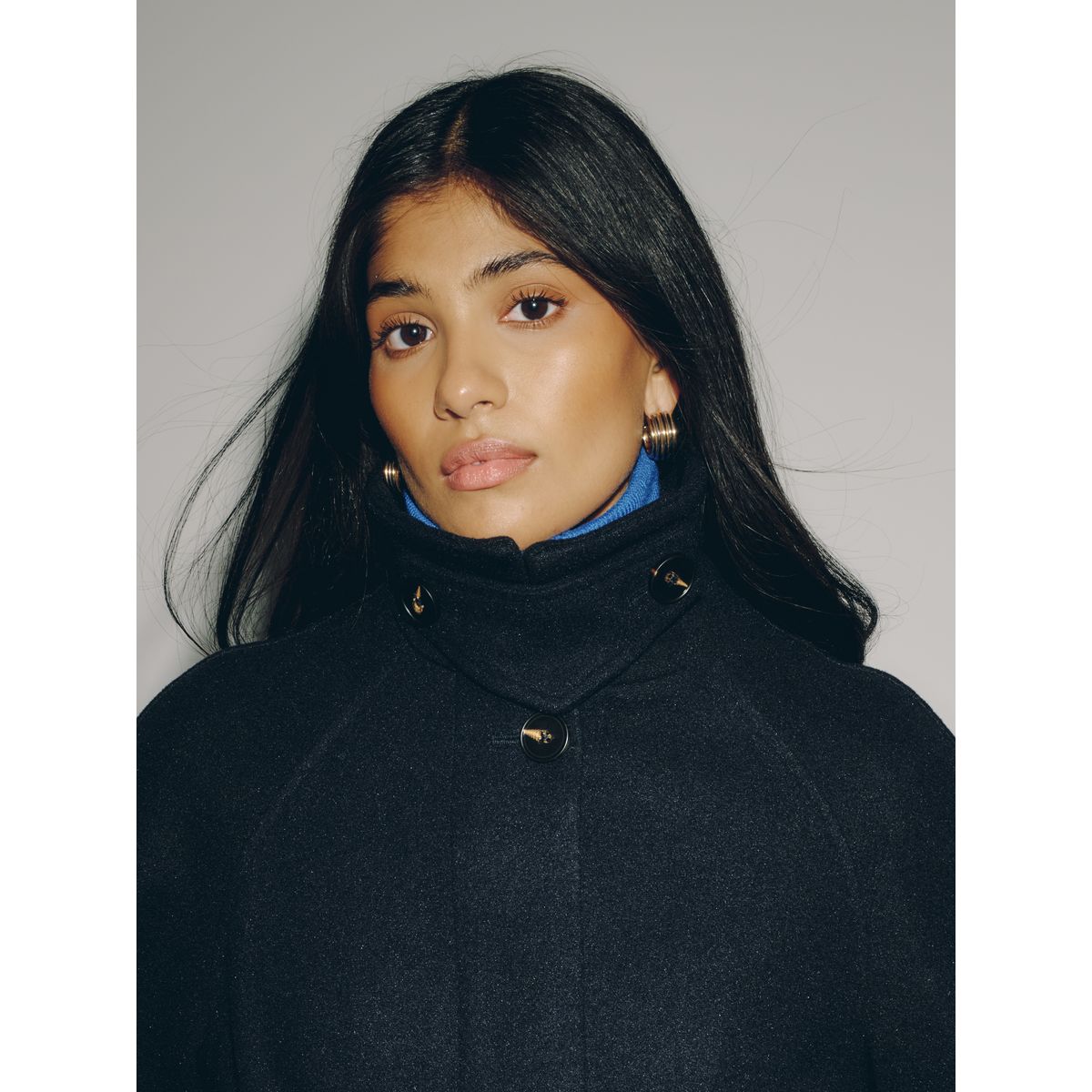 Manteau non doublé avec ceinture bleu marine, NEXT
