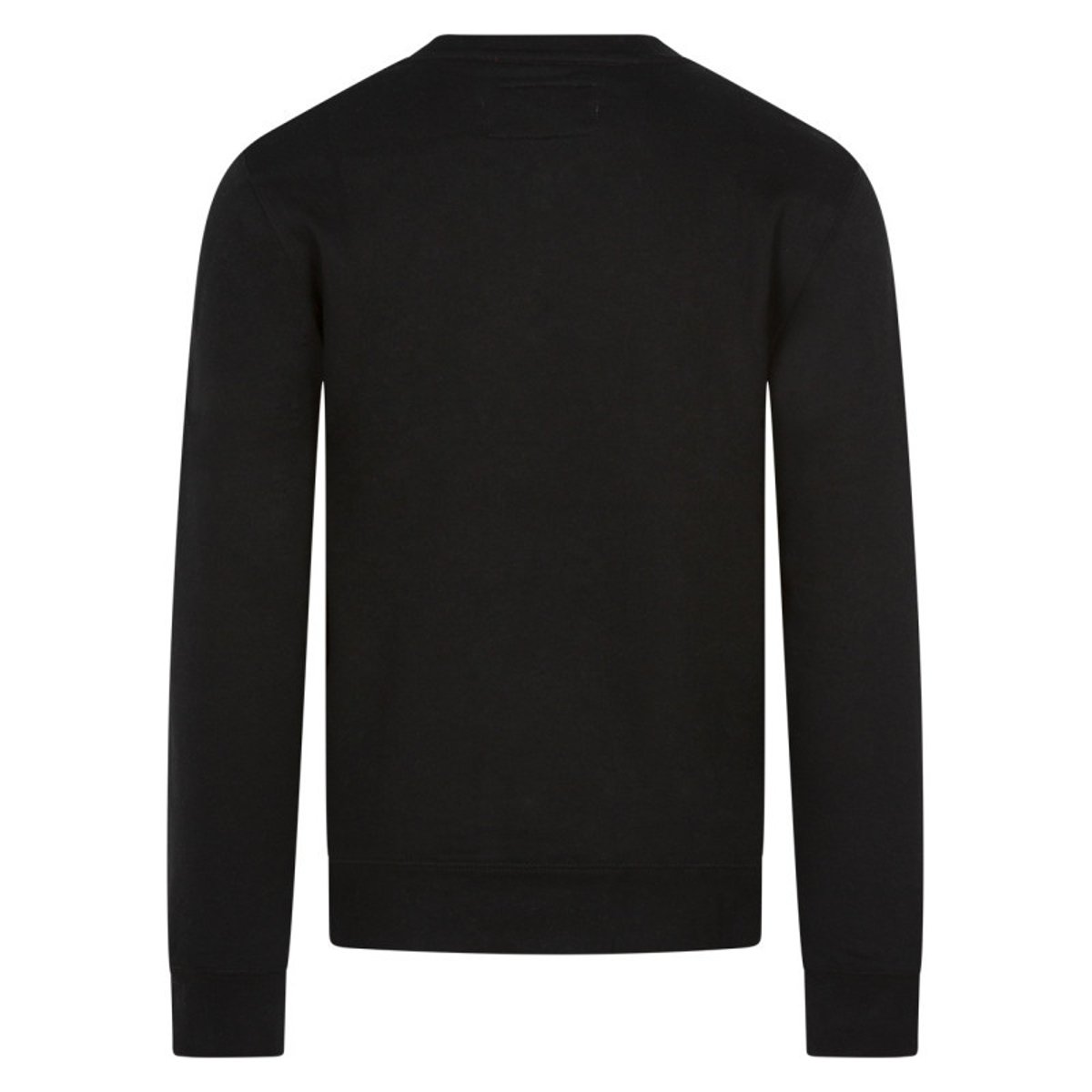 Sweat en coton mélangé noir uni avec écritures brodées à la poitrine noir, DAYTONA