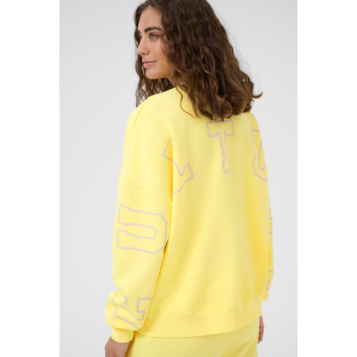 Sweatshirt jaune lemon meringue, CULTURE