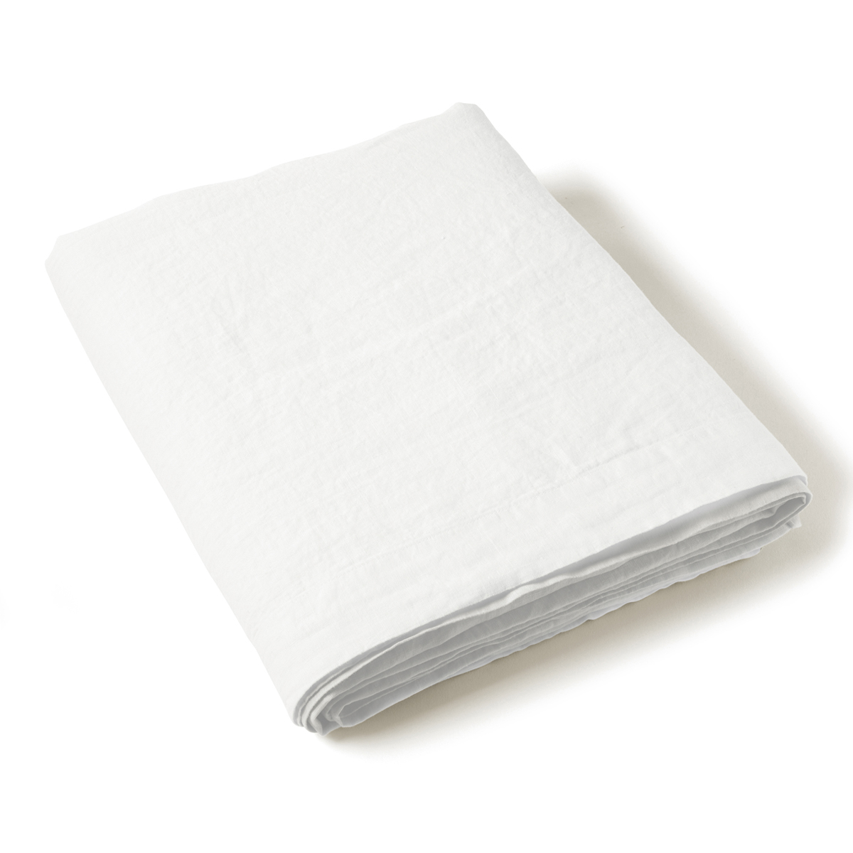 Drap Plat Uni - LIN LAVE blanc, TRADITION DES VOSGES