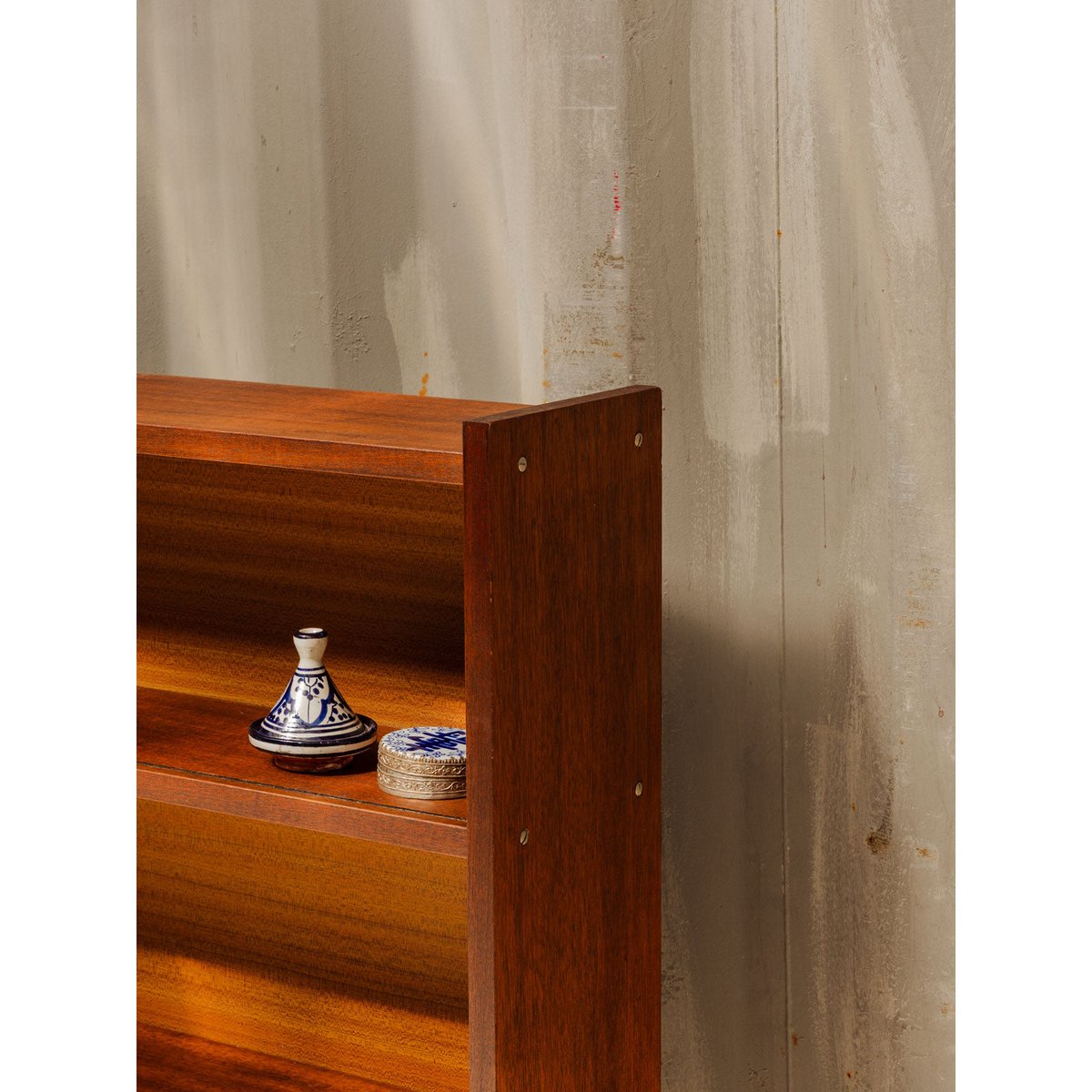Vitrine en bois Victoria N°1316 - Bon état bois foncé, DEBONGOUT