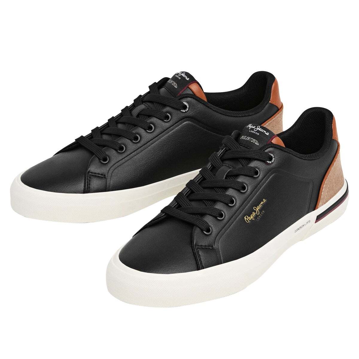 Kenton - Baskets Classiques Avec Détails En Daim noir, PEPE JEANS