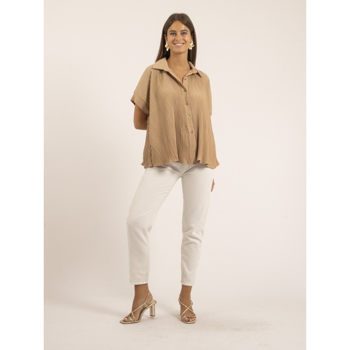 Chemise Manches Courtes Okapi blanc, DONA LISA