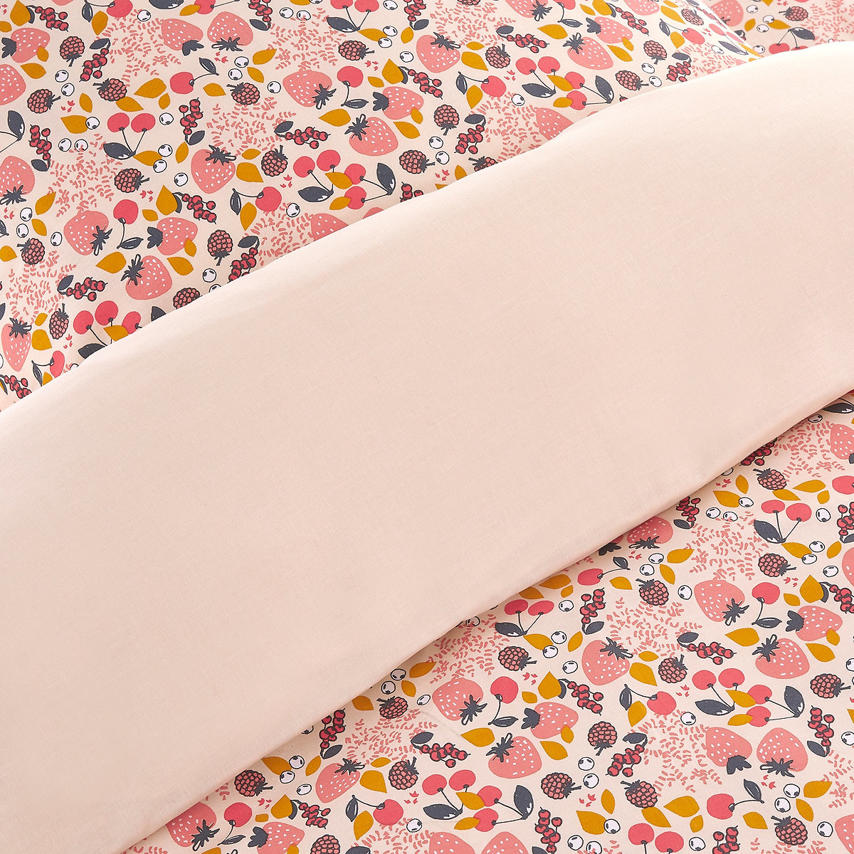 Fraise Child's Duvet Cover pink print, LA REDOUTE INTERIEURS