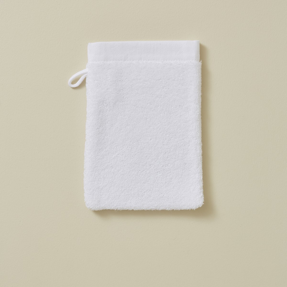 Gant de toilette JOLIS COEURS blanc, SYLVIE THIRIEZ