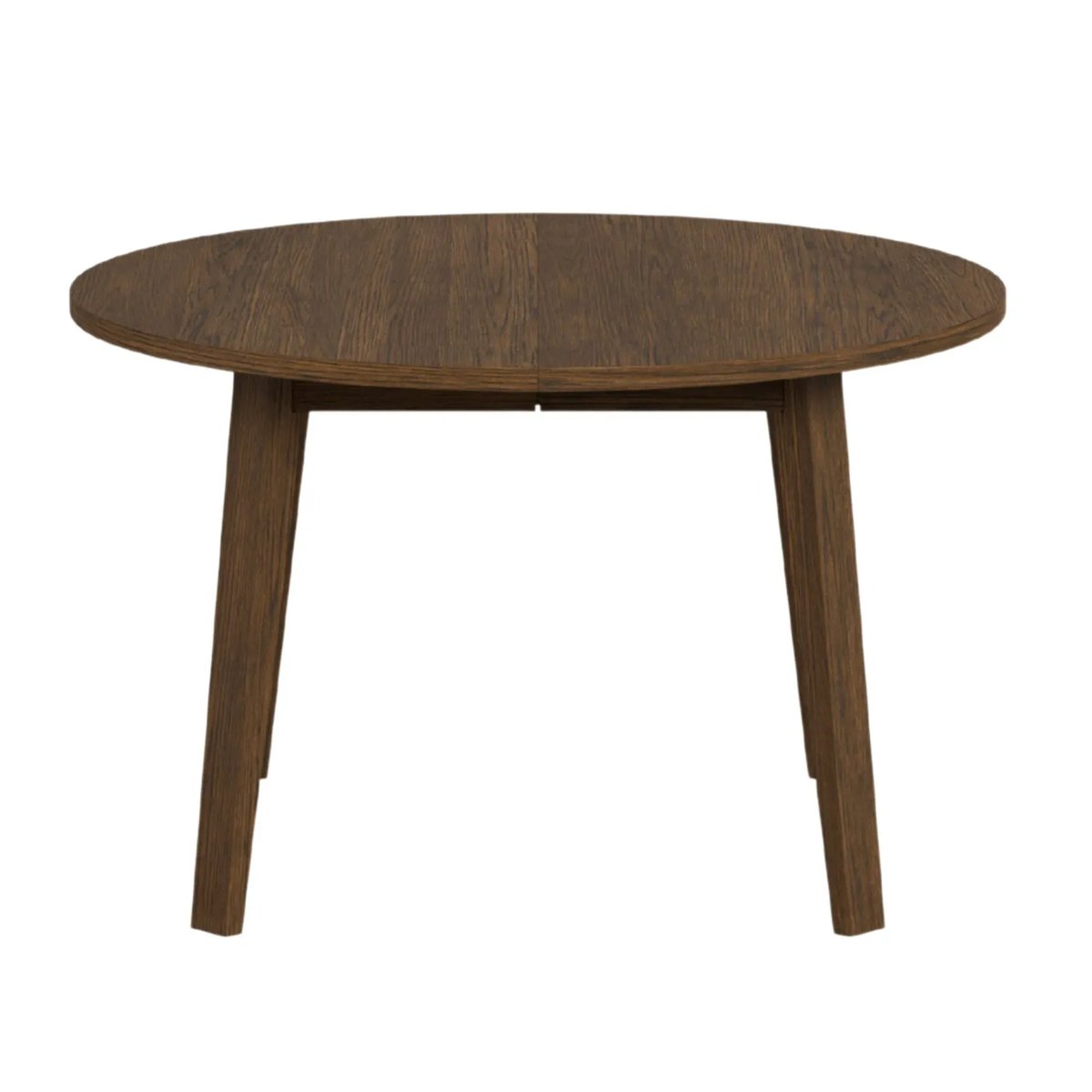 Table ronde extensible en chêne fumé L120/220 4/8 places - ALISIA bois foncé, HELLIN, DEPUIS 1862