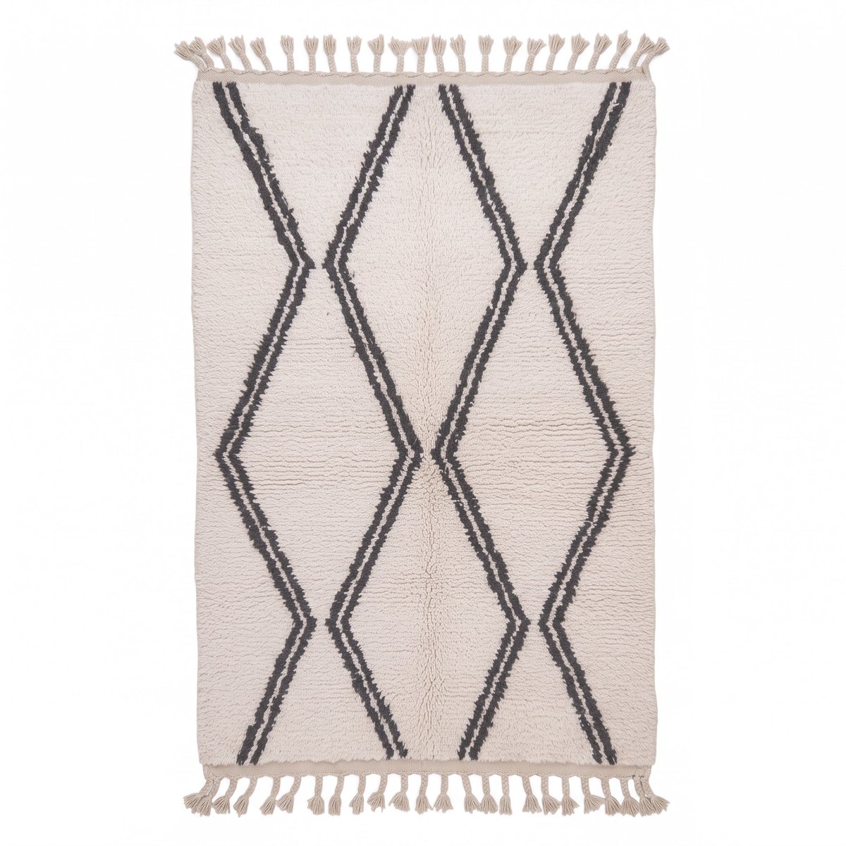 Tapis berbère marocain pure laine 151 x 243 cm beige sable, AFK LIVING