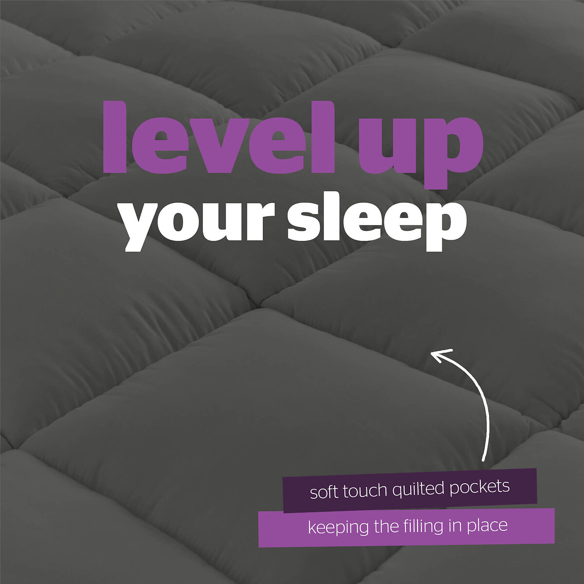 Ultimate Deep Sleep Charcoal Mattress Topper charcoal, SILENTNIGHT