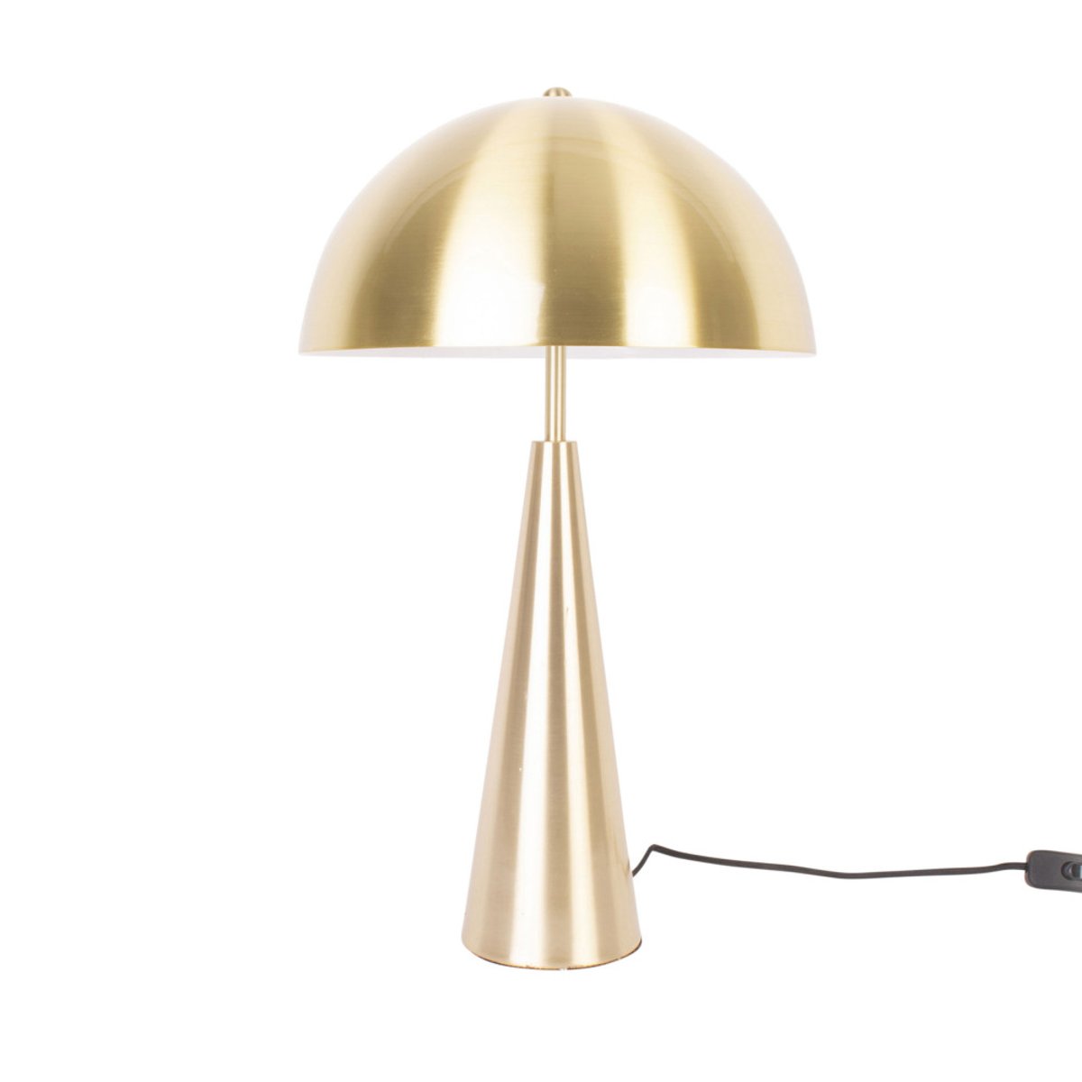 Lampe à poser champignon en métal- SUBLIME or, LEITMOTIV