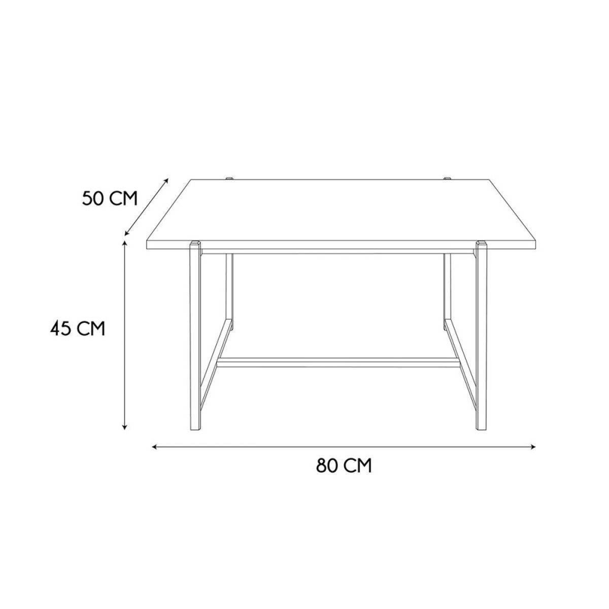 Table basse Loka beige, DECORATIE