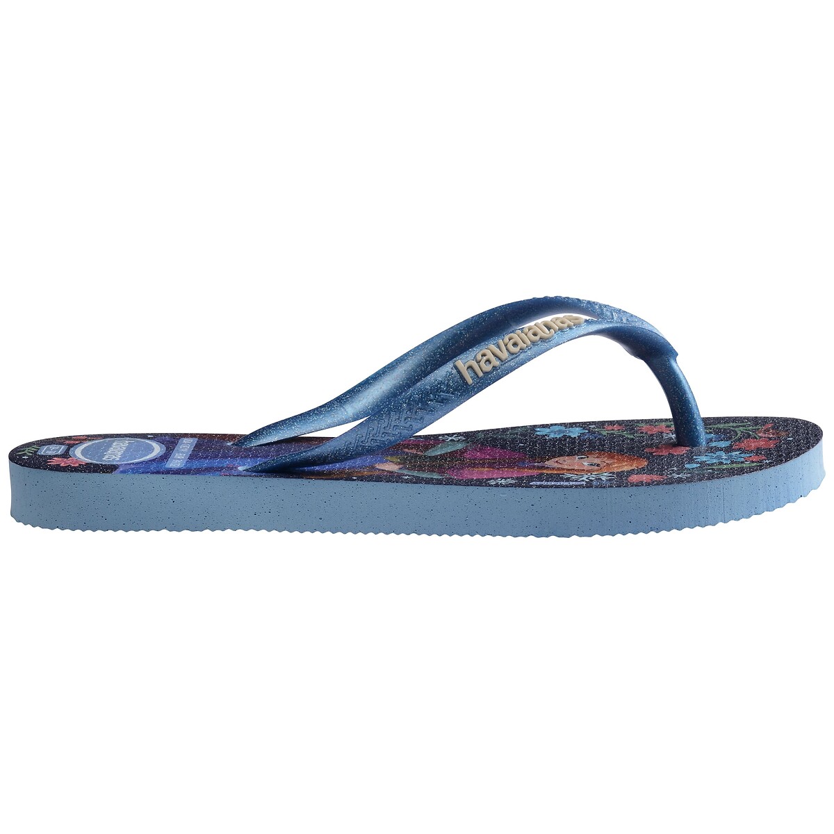 Tongs HAV KIDS SLIM PRINCESS bleu, HAVAIANAS
