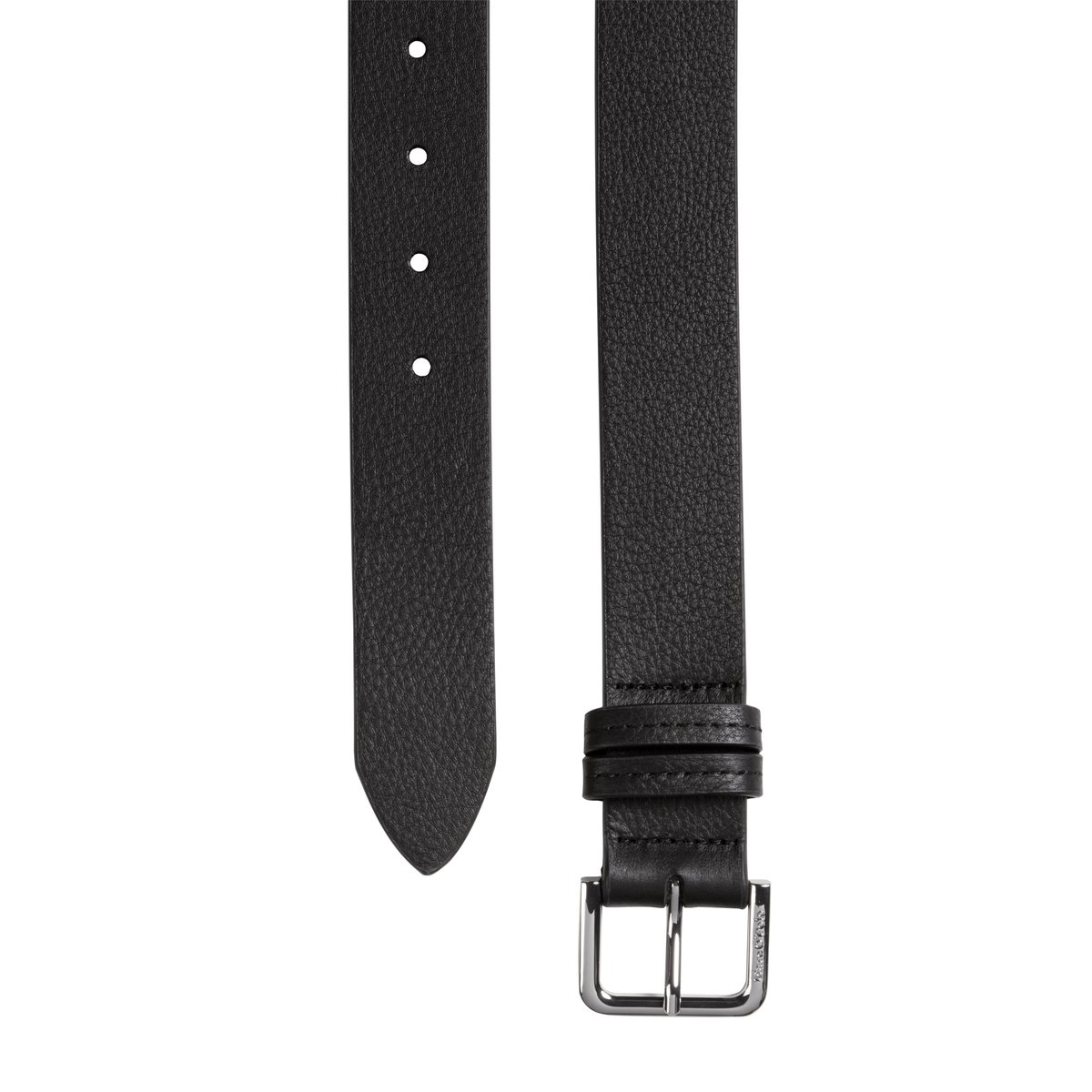 Ceinture modèle Billis en cuir de vachette de qualité supérieure noir, MARC O'POLO