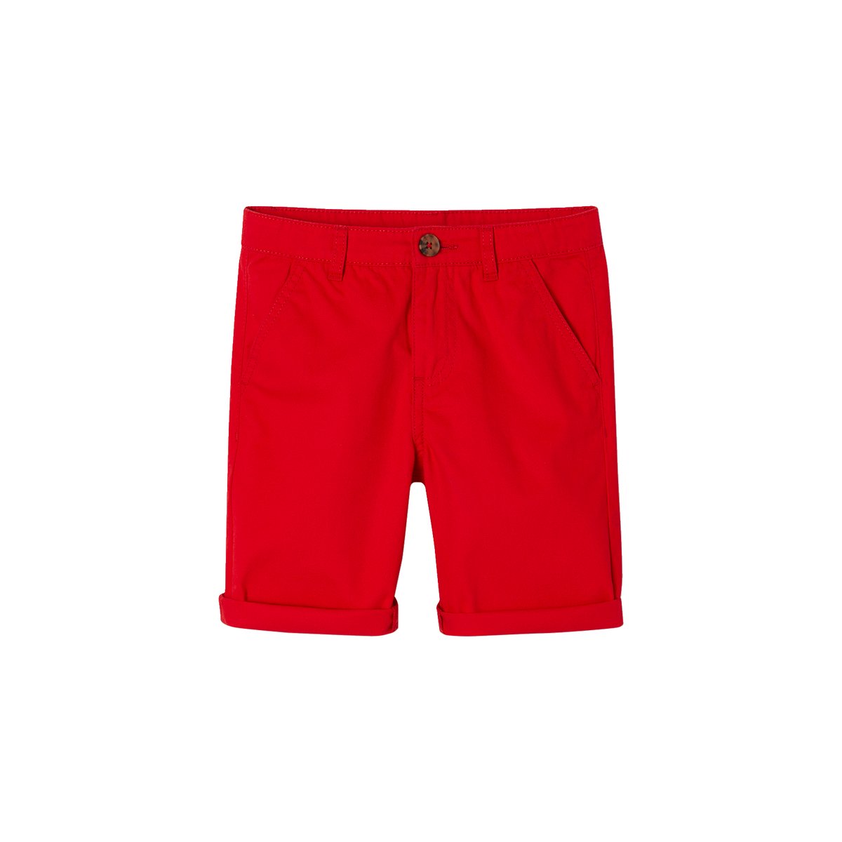 Bermuda chino rouge, VERTBAUDET