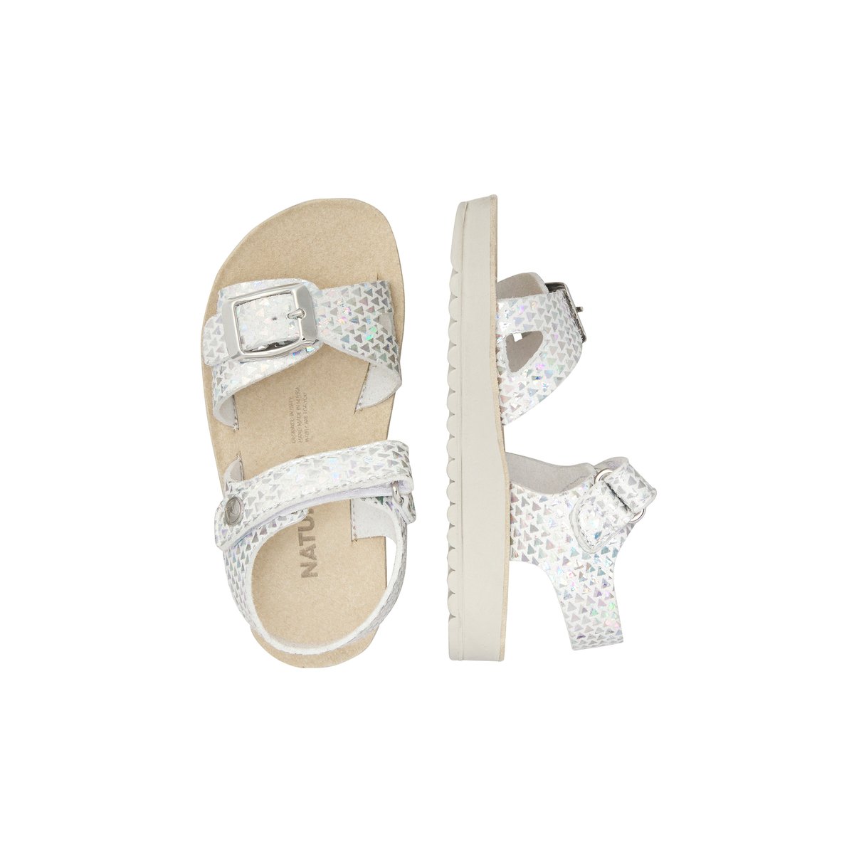 Sandales en cuir KIMAMA multicolore-, NATURINO