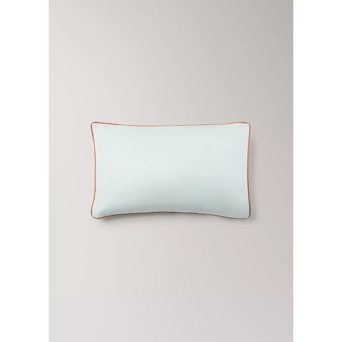 Taie d’oreiller berceau percale de coton réversible liseré en contraste 30 x 50 cm vert d´eau, MANGO HOME