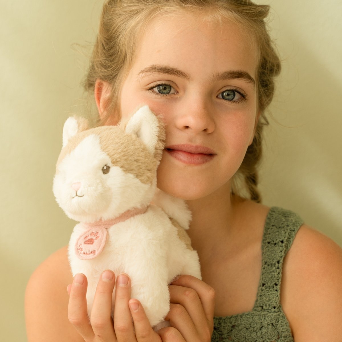 Peluche rose, bleu, marron, LITTLE DUTCH