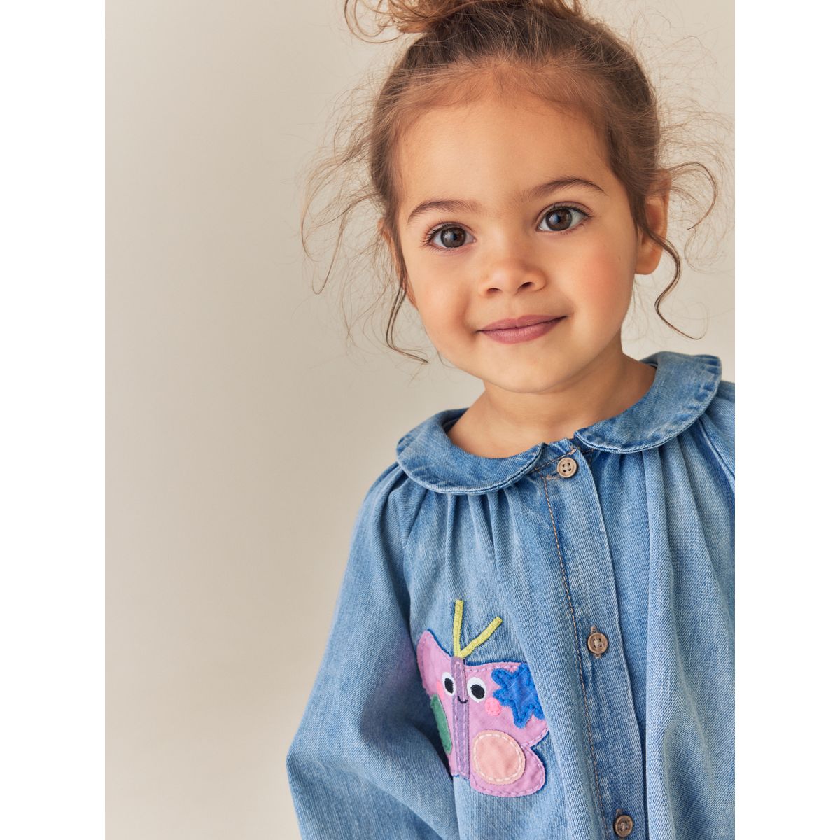 Robe en denim à manches longues bleu, NEXT