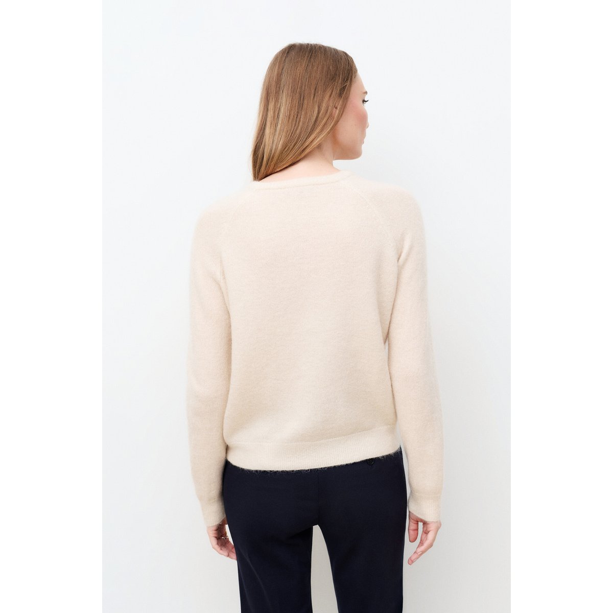 Pull droit col rond MCASSANDRA ecru, CAROLL